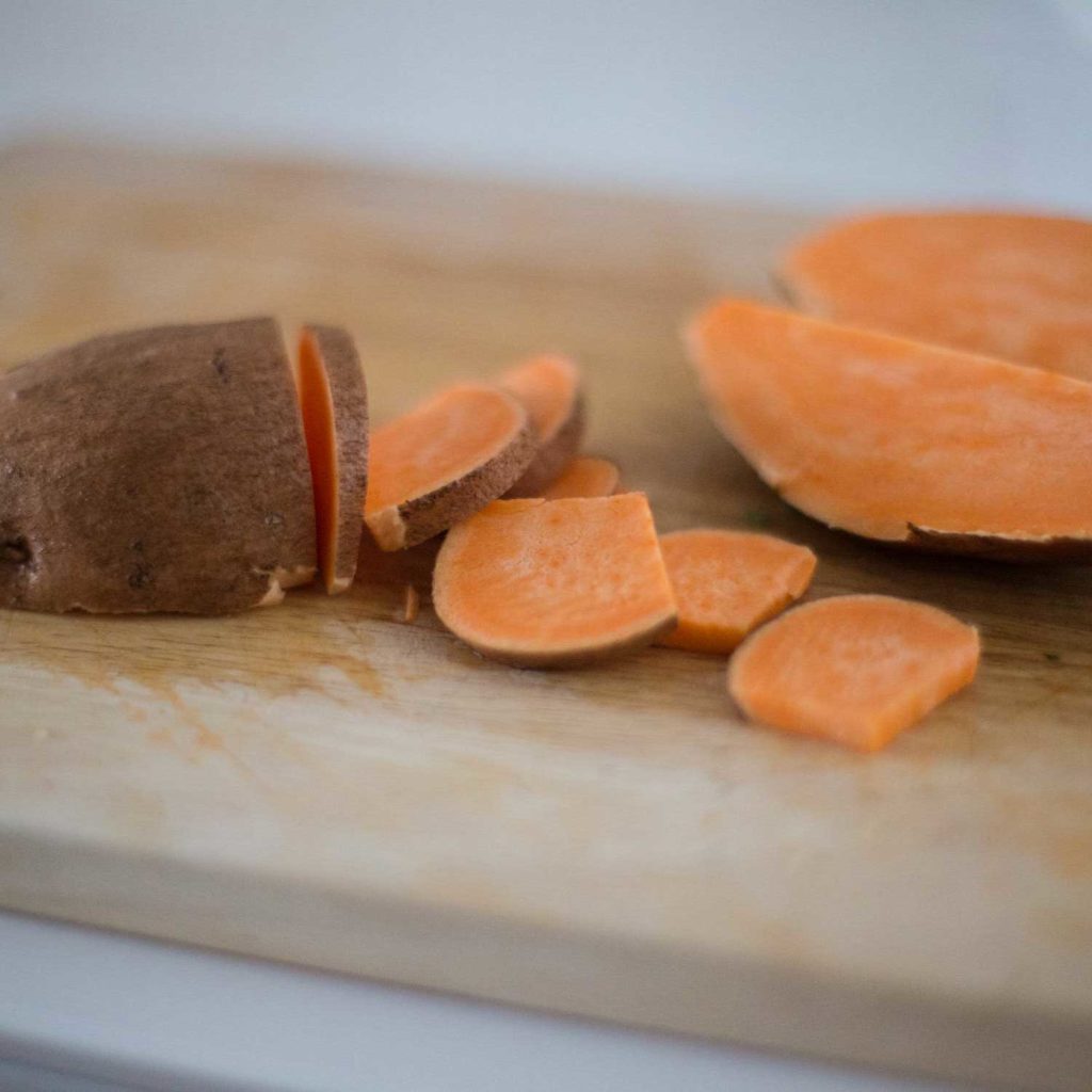 Sweet Potatoes sliced